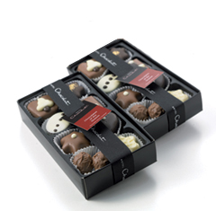 Medium Christmas Chocolates Strikingly smart selections of 8 Christmas Chocolates finished with