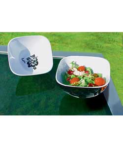 Material 100 melamine. Size (H)8, (W)14.9, (D)14.9cm.