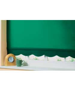 4ft Scalloped Roller Blind - Green