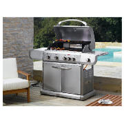 Unbranded 5 Burner Gas BBQ with side burner