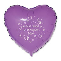 These are solid colour, foil balloons that you can