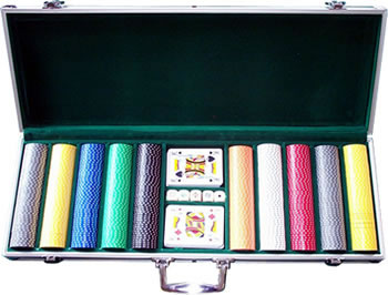 500 Union Jack Poker Chips In Aluminium Case