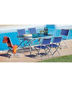 6 Seater Mesh Patio Set