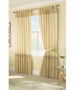 66 x 54in Pair of Concerto Embroidered Tab Top Curtains