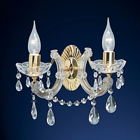 Elegant wall fitting designed and manufactured in the distinctive Marie Therese style delicately tri