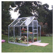 Unbranded 6x6 Aluminium Greenhouse Toughened Glass