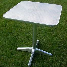 Unbranded Aluminium Cafe Table Square