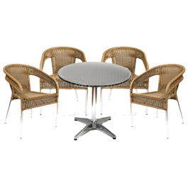 This bistro or cafe furniture set has become increasingly popular with cafe`s 