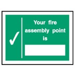 SAFETY PROCEDURE & FIRST AID SIGNS - SELF ADHE