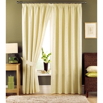 Unbranded Appleby Cream Lined Curtains 117x137cm