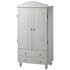 A high quality compact design nursery wardrobe whi