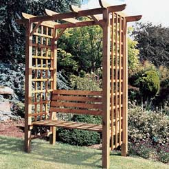 Arbour seat with Trellis