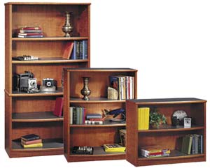 Armortop cherry bookcases