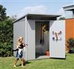 Unbranded Avantgarde Medium Pent Shed: Foundation Kit 172cm x 172cm - Aluminium