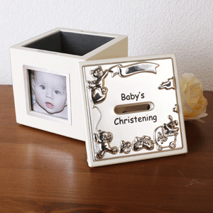 Unbranded Babys Christening Photo Money Box