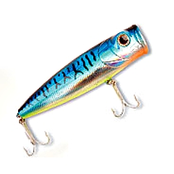 Unbranded Bass Devil Poppers - Blue 110mm