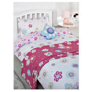 Unbranded Bedcrest Printed Girls Flower Set Single