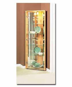 Beach effect.2 glass doors. 4 glass shelves and ba