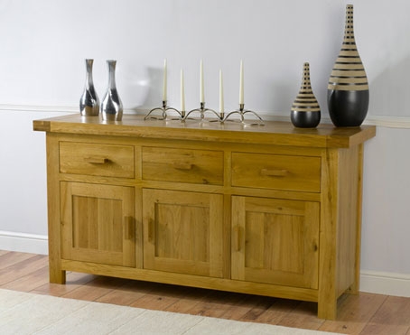 Unbranded Bellano Solid Oak Large Sideboard