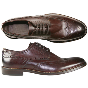 A 4 eyelet Derby shoe from Jones Bootmaker. A County style Brogue with soft Leather uppers and wing-