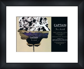 CAPTAIN This is Hazelville - Custom Framed Original Ad 34x28cm 23mm black wood frame with white mat 