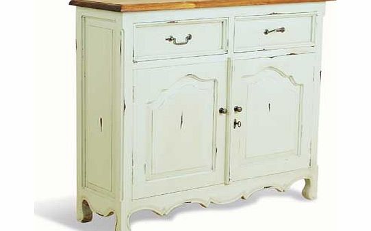 Unbranded Catalan 2 Door 2 Drawer Narrow Sideboard - Pale