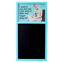 New design! Colourful kitchen chalk board. Includes a piece of chalk! Size: 32 x 63cm.