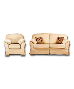 Charleston 3 Piece Suite - Cream.