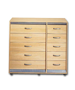 10 Drawer Chest Beech