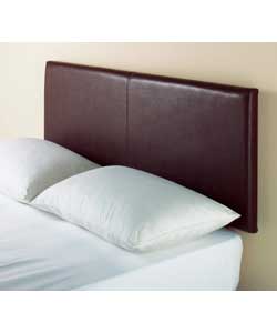 Chocolate Faux Leather Kingsize Headboard