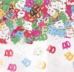 Confetti - Numeral 40 - multi - 14g