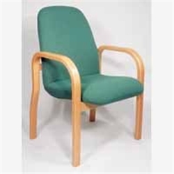 Conn Prem 4Leg Armchair LtOak/Blue