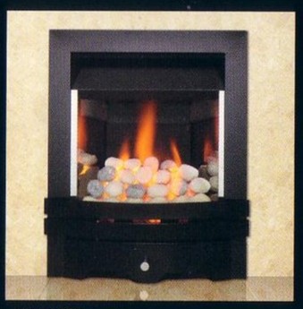 Fires & Fireplaces - Contemporary Black Trim