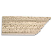 Crackled Effect Rope Coving Cream