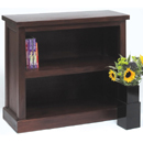 Cube mahogany low bookcase furniture