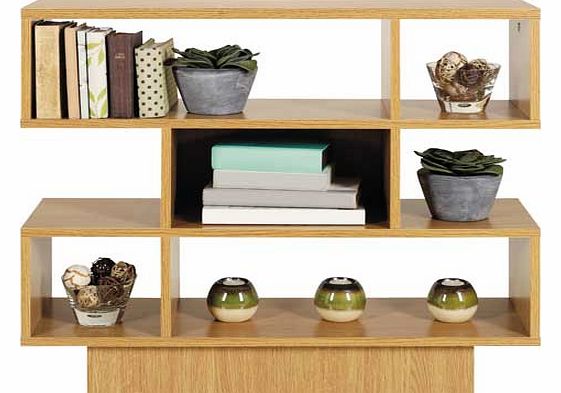 Unbranded Cubes Shelving Unit - Oak Effect