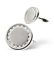 Cufflinks 0.34CT Diamond 9K White Gold