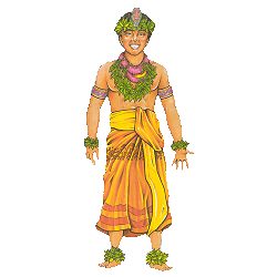 Cutout - Hawaiian Dancer Man - Jointed - 38inch