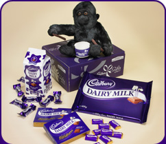 Unbranded Dairy Milk and Gorilla