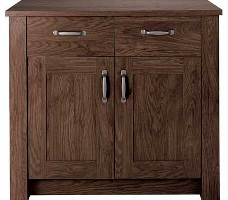 Unbranded Dalton 2 Door 2 Drawer Sideboard - Dark Walnut