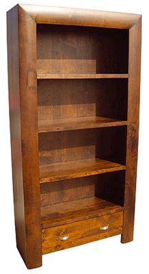 Unbranded Dark Bookcase 74in x 38in Convex