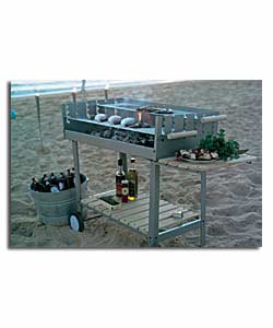 Deluxe Heavy Duty Steel Trolley BBQ.