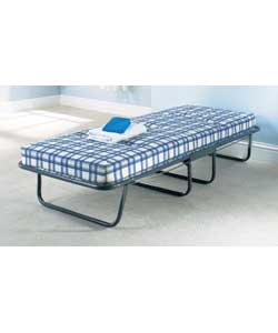 Single folding guestbed for occasional use. Tubula