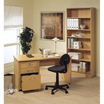 DANISH WOOD VENEER DESKS & PEDESTALS - Choose