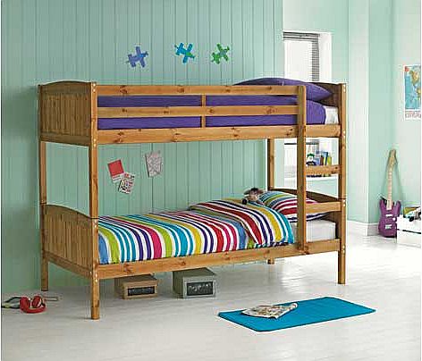 Super space saving this Detachable antique bunk bed