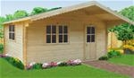 Unbranded Devon log cabin: 3 x 4m - Natural pine