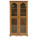 Devon Pine 5ft glazed bookcase furniture