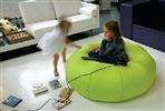 Unbranded Do-Nut Bean Bag: 1.2mtr Diameter x 0.45mtr - Light Green