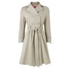 Stretch poplin, belted trenchcoat. Washable. 97 Polyester, 3 Elastane. Length: 96.5 cm (38 ins).