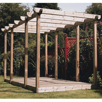 Easy Build Double Deck Kit With Double Pergola